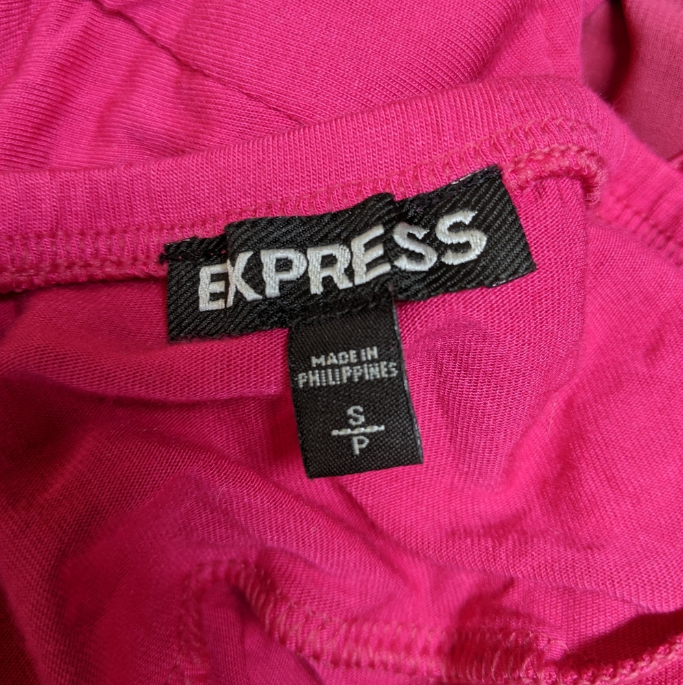 Express Ruffle Halter Top, Pink | Size S - Picture 7 of 7